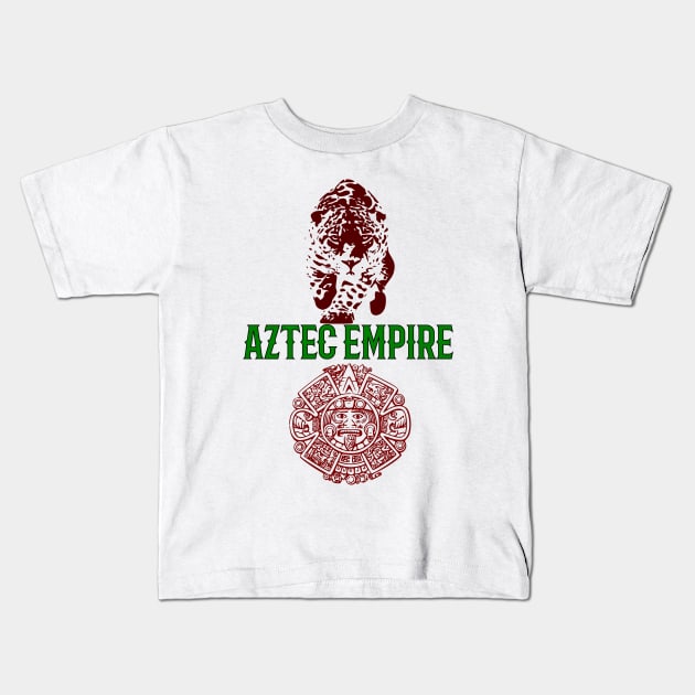 Aztec II Kids T-Shirt by GenaroW